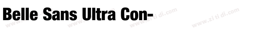 Belle Sans Ultra Con字体转换